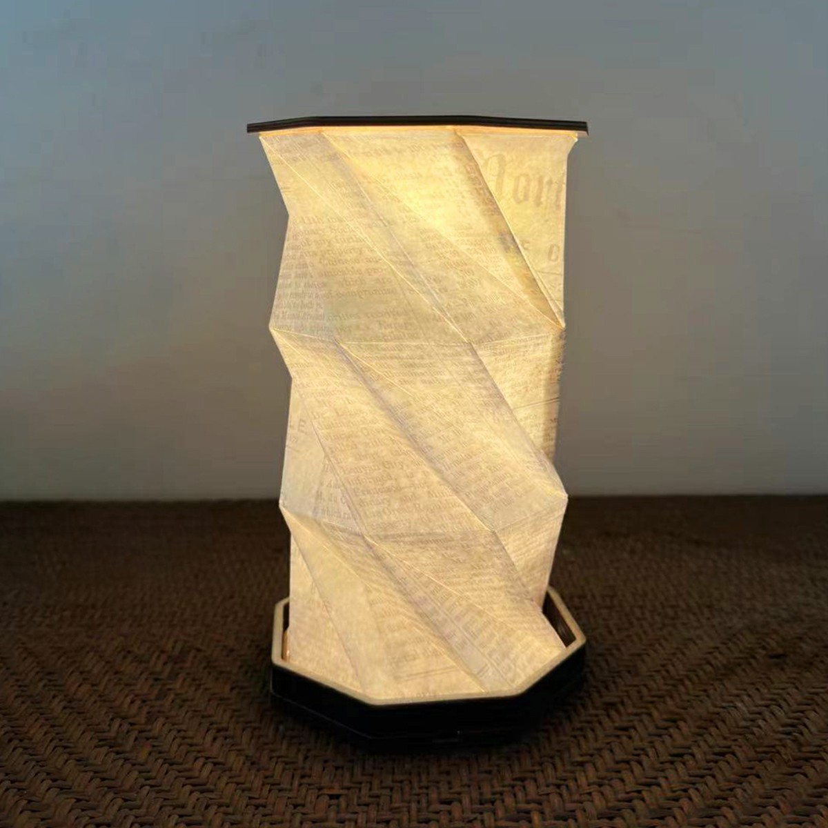 LED Lantern Lamp Paper Lamp Book Night Light Rotation