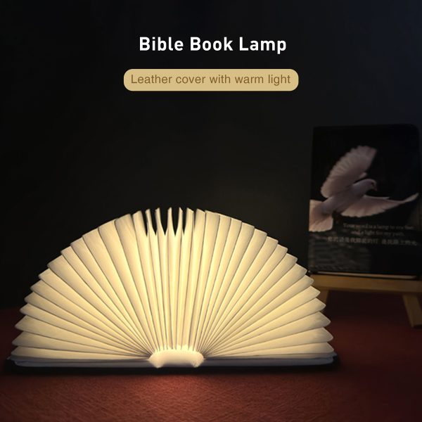LED Lantern Lamp Paper Lamp Book Night Light Bible Dove