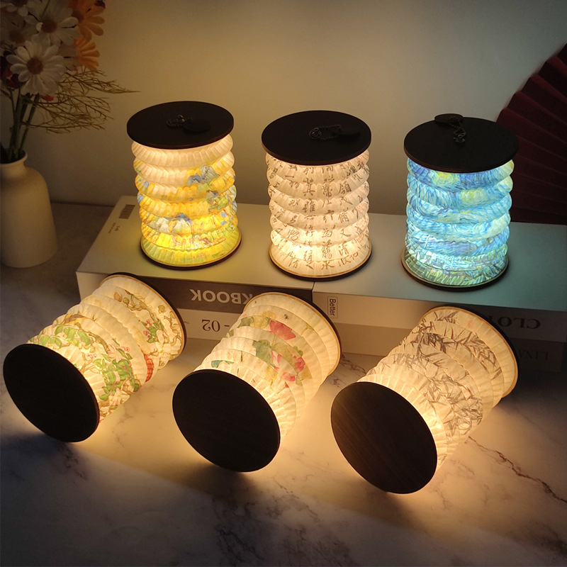 LED Lantern Lamp Paper Circular Lamp